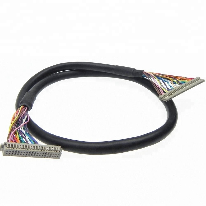 Изготовленный на заказ Pin гнезда DF20-20DS-1C 20 тангажа сборки кабеля Df13 1.25mm дисплея LVDS  LCD
