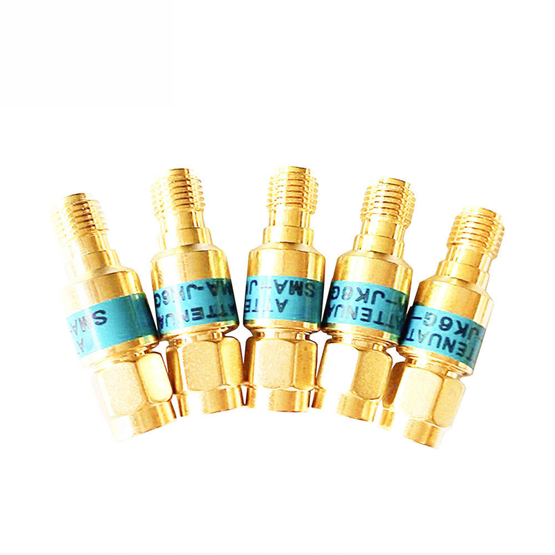 2W DC-6GHz SMA Мужчина на SMA Женщина Коаксиальный радиочастотный аттенуатор 1/2/3/5/6/10/15/30db Аттенуатор SMA Фиксированные разъемы Золотая пластина