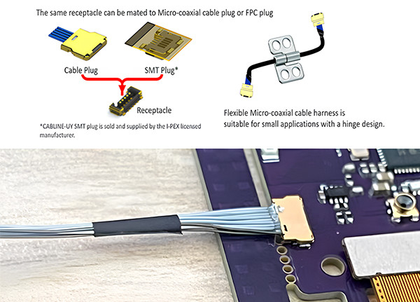 LVDS кабельная линия UY 10P 0.35mm Pitch I Pex 20857-010T-01 Кабельные сборы для Ipex Micro Коаксиального кабеля