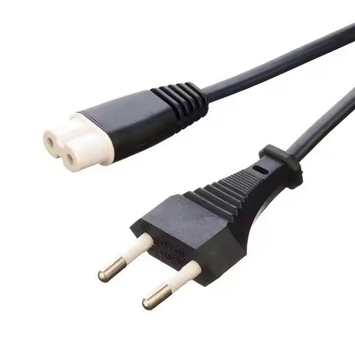 SNI одобрен 2 штифта Тип C7 Фигура 8 Форма Женская розетка Черный кабель питания Шнур 1.2M/1.5M/1.8M Длина Домашний ресторан