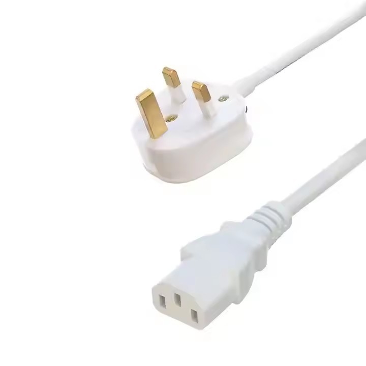 Великобритания BS одобрение C13 C14 Power Cord 3 Pin Bs Plug C13 соединитель Ce7/7 с 1,5 м 2 м H05vv-F кабелем питания компьютера