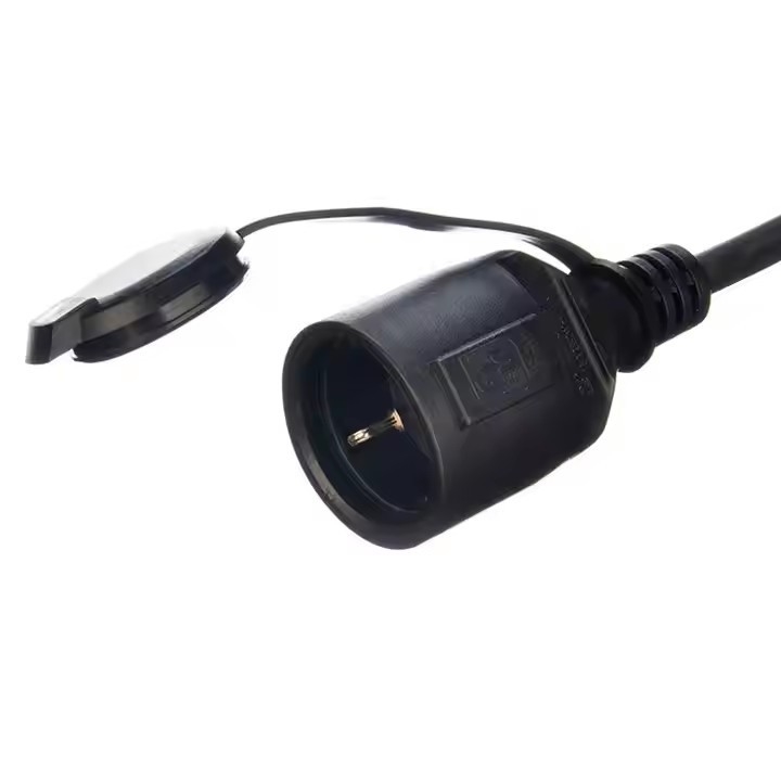GS Одобрение H07RN-F 3X1.5 3m Черный высококачественный Eu Power Cord Водостойкий резиновый кабель для электропитания промышленности
