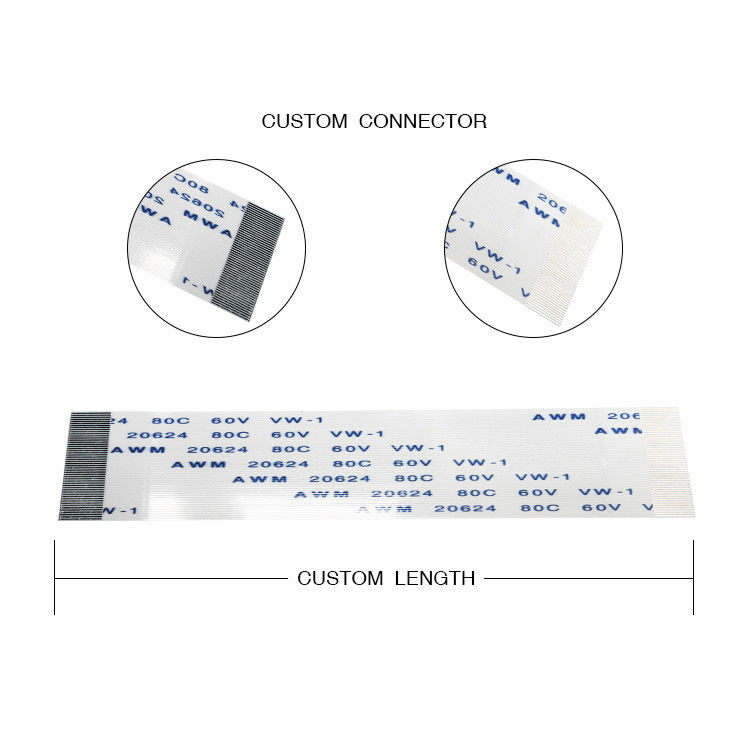 0.5mm 35-Pin Ffc Fpc гибкий плоский кабель UL Standard 150mm в длину
