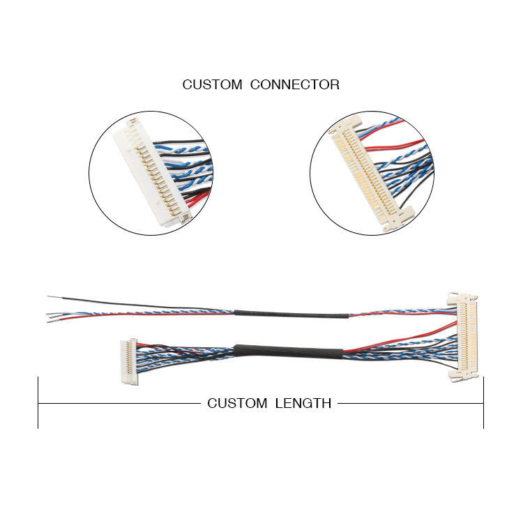 Оригинальный OEM Wire Harness FI S20S 20 Pin 1,25 мм Питч JAE Дисплей Lvds кабель
