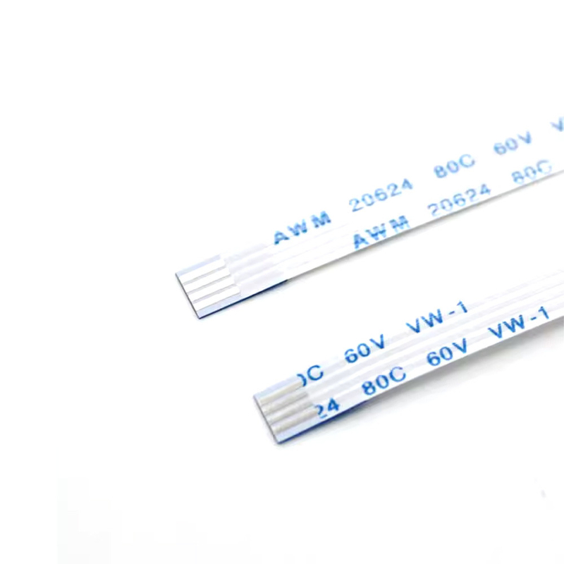 Ffc / Fpc Плоский гибкий кабель Awm 20624 80c 60v Vw-1 0,5 мм 1,0 мм 6pin/8p/5p-20pin Круговой платформы Fpc/Ffc Проводка