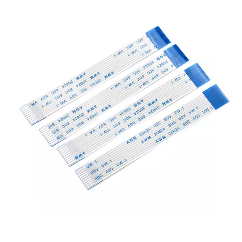 Ffc / Fpc Плоский гибкий кабель Awm 20624 80c 60v Vw-1 0,5 мм 1,0 мм 6pin/8p/5p-20pin Круговой платформы Fpc/Ffc Проводка