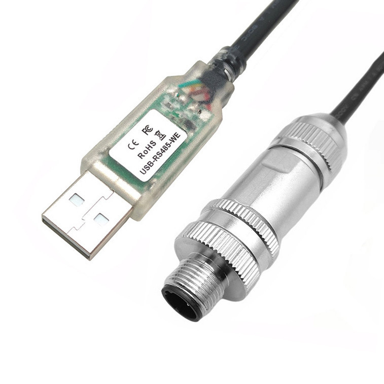 Промышленный робот специальный разъединитель USB на RS485 серийный кабель на M12 мужской и женский водонепроницаемый металлический разъединитель головы