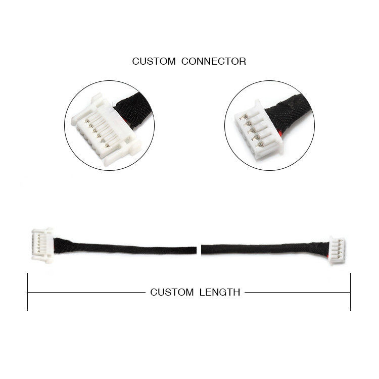 Низкопрофильная проволока JST SHJP-06V-S (((HF) 6 штифтов к Molex 51021-0500 5-штифтовый FCII LED-дирижер