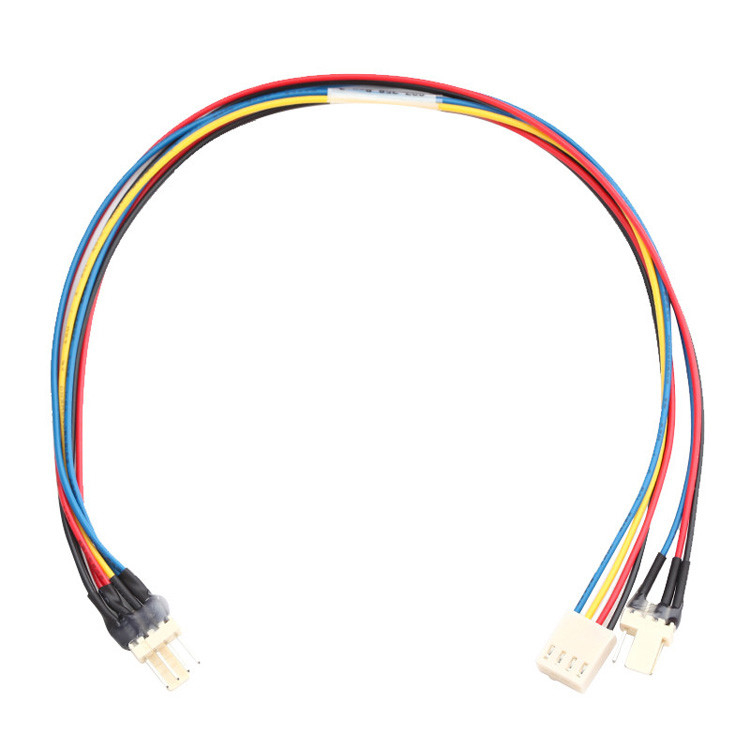 Фабрика на заказ JST JH 2,5 мм 4-прицепный Molex 4-прицепный вентилятор Y кабельный сборка Lvds 4-прицепный кабель-коннектор