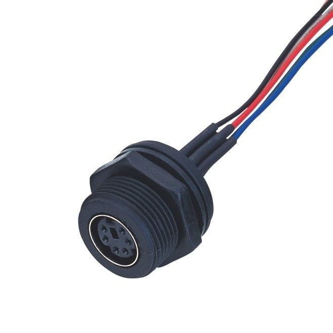 Производственный MD WF 6 Pin Mini Din Cable, IP67 прямой изобусный кабель Lvds дисплейный разъем