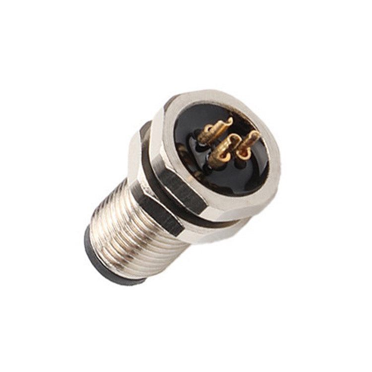 Круговое соединитель M5 Код-A 2Pin 3Pin 4Pin Промышленные соединители M5Z03AA0OCJ009-M5 Передняя блокировка