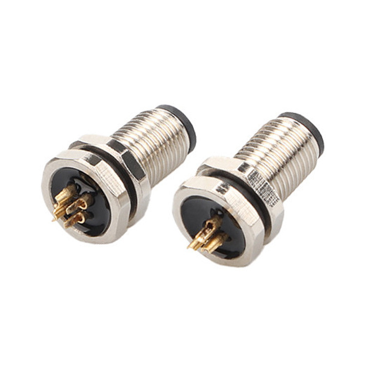 Круговое соединитель M5 Код-A 2Pin 3Pin 4Pin Промышленные соединители M5Z03AA0OCJ009-M5 Передняя блокировка
