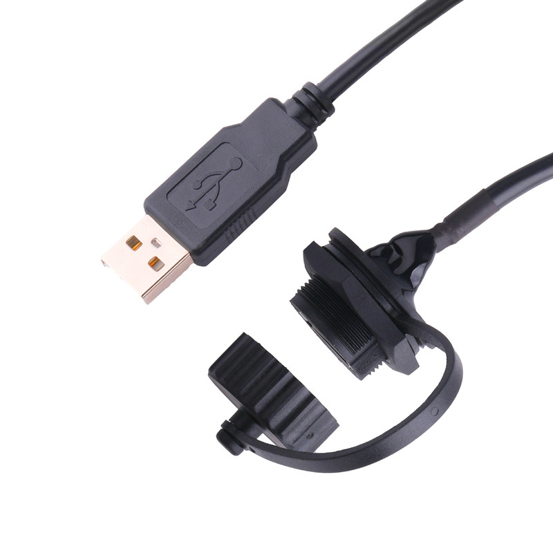 USB 2,0 разъем-розетка с экраном и крышкой к кабелям usb USB 2,0 a сделал для того чтобы измерить