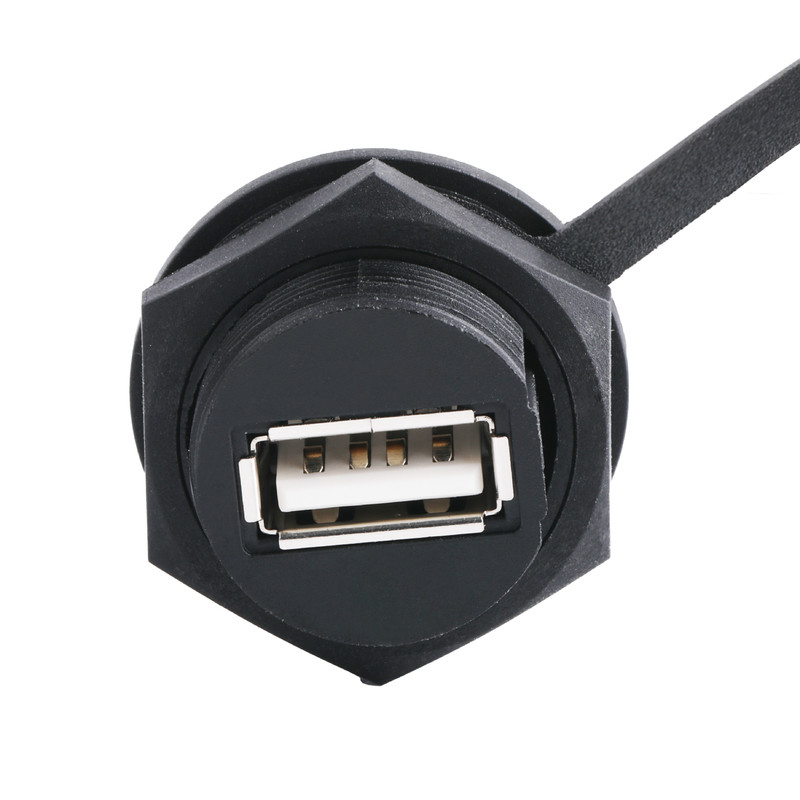 USB 2,0 разъем-розетка с экраном и крышкой к кабелям usb USB 2,0 a сделал для того чтобы измерить