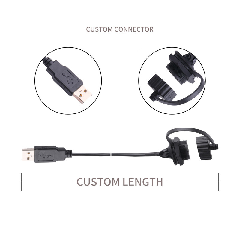 USB 2,0 разъем-розетка с экраном и крышкой к кабелям usb USB 2,0 a сделал для того чтобы измерить