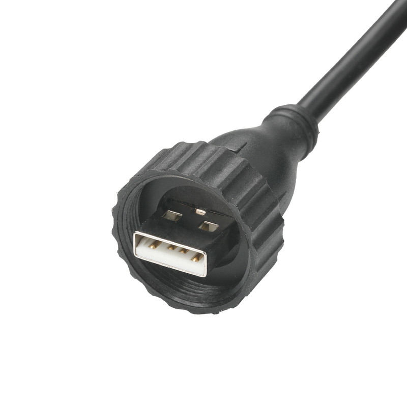 USB2.0 Type A Male Type M Водостойкий интерфейс к USB2.0 кабелю Промышленный кабель фиксированного подключения данных для транспортного средства