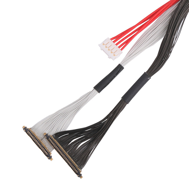 I-PEX 20531-034T-01 с 0,25мм наклоном кабеля на 20633-210T-02S с тем же 0,25мм наклоном