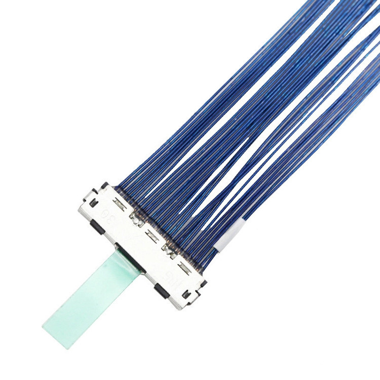 30-контактный LVDS микрокоаксиальный кабель с диаметром 0,5 мм, соединитель Хироза, обозначенный как DF80D-30P-0.5SD