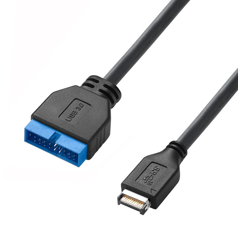 Электрический кабель для компьютерной материнской платы USB 3.1 Type-E Мужчина на IDC20P Мужчина кабель адаптера 20-контактный расширительный кабель