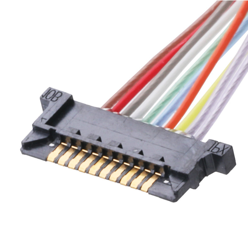 Соединитель коаксиального кабеля Lvds для Pin тангажа 10 монитора DW-5 20598-010T-02 0.5mm Lcd