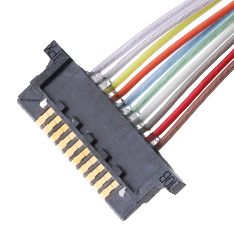 Соединитель коаксиального кабеля Lvds для Pin тангажа 10 монитора DW-5 20598-010T-02 0.5mm Lcd