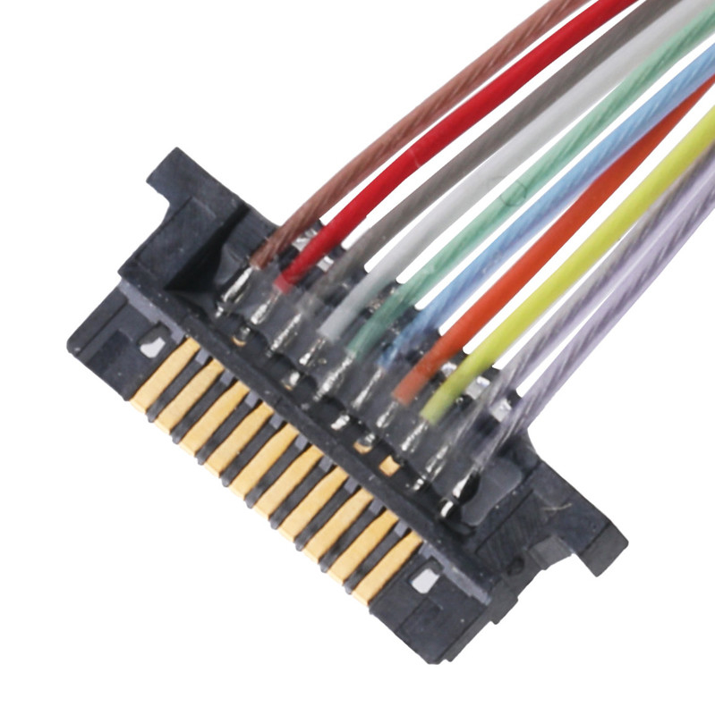Соединитель коаксиального кабеля Lvds для Pin тангажа 10 монитора DW-5 20598-010T-02 0.5mm Lcd