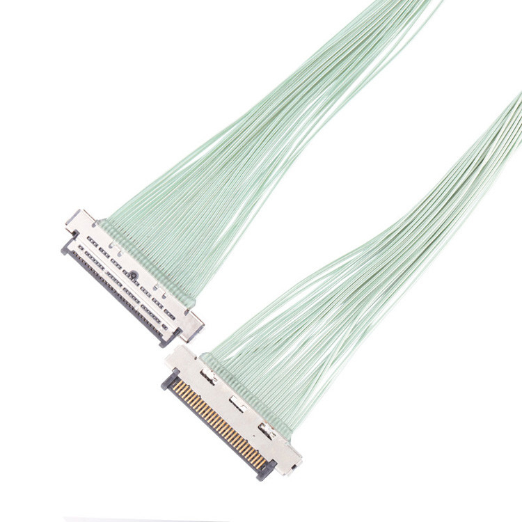 Микрокоаксиальный кабельный разъем KEL USL20 30SS с откидкой 0,4 мм, разъем IDC