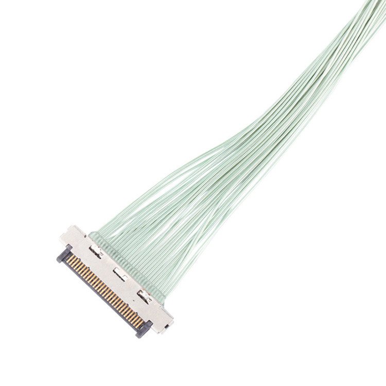 Микрокоаксиальный кабельный разъем KEL USL20 30SS с откидкой 0,4 мм, разъем IDC