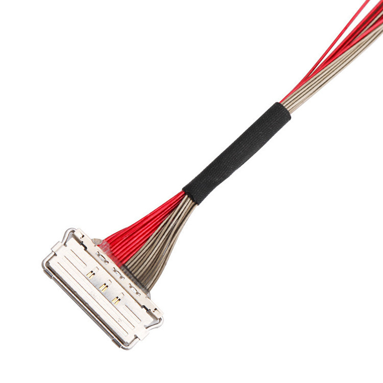 Фабрика на заказ I-PEX 20679-020T-01 0,4 мм проход 20 штифтов LVDS Коаксиальный кабель 220 мм