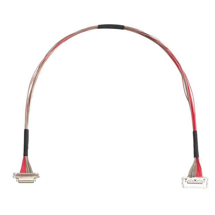 Фабрика на заказ I-PEX 20679-020T-01 0,4 мм проход 20 штифтов LVDS Коаксиальный кабель 220 мм