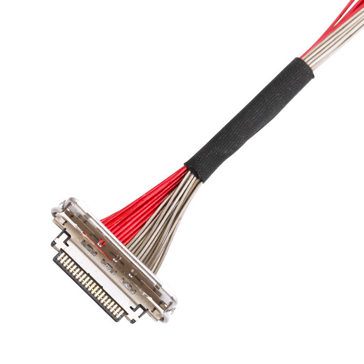 Фабрика на заказ I-PEX 20679-020T-01 0,4 мм проход 20 штифтов LVDS Коаксиальный кабель 220 мм