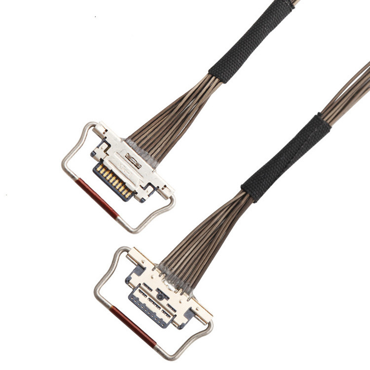 10 штифтов EDP I-PEX Коаксиальный LVDS кабель 0,4 мм Пич 20633-310T-01S 38AWG