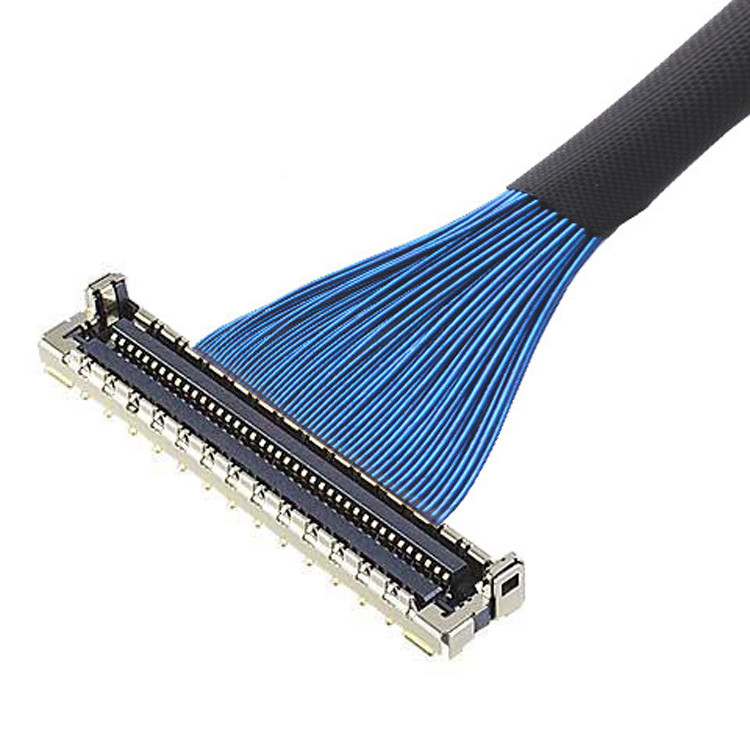 Микрокоаксиальный кабель LVDS с электромагнитной защитой и механической блокировкой IPEX MICRO COAX CABLE 30P CABLINE-UM 20878-030T-01