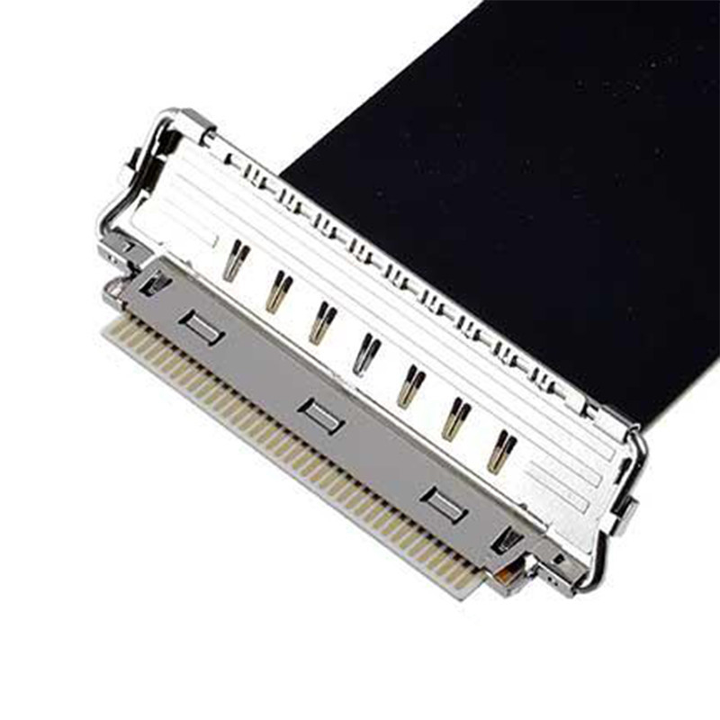 IIF 20856-040T-01 50P микрокоаксиальный кабельный сборник полностью защищенный многоточечным заземлением и механическим замком