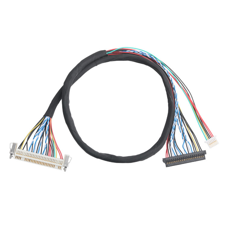 OEM/ODM ЛВДС кабельная сборка от JAE FI-X30HL 30P 1,0mm Pitch до JAE FI-S20S 20P и SHLP-6P