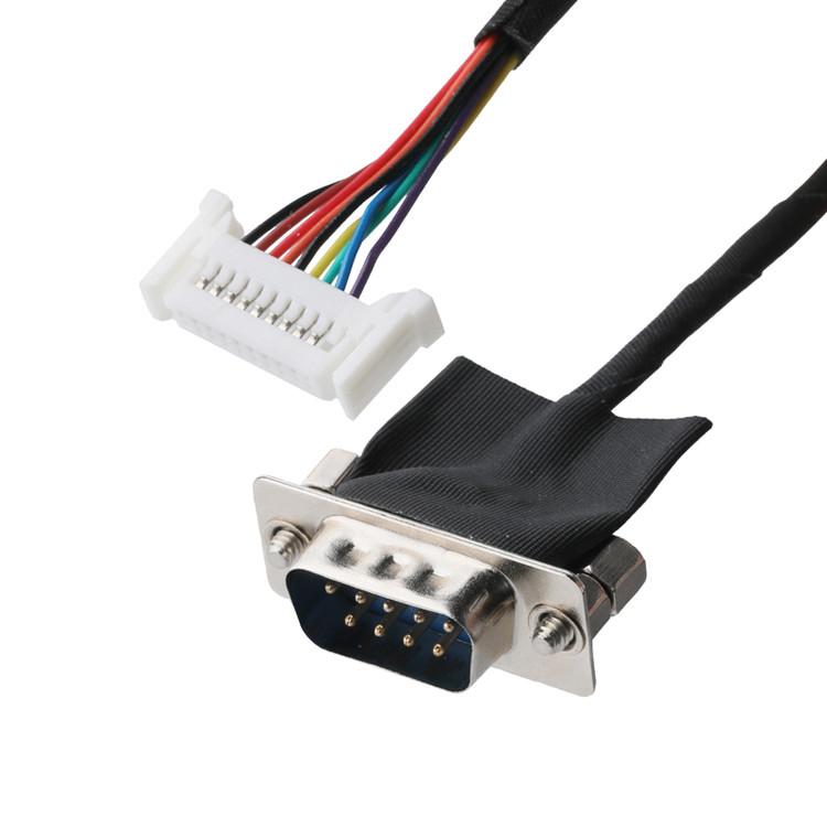 DB-9Pin LVDS Кабельная сборка D-SUB-9P Мужской сварщик к TU1.0 20Pin TU1002HN0-20 Wire Connector OEM/ODM