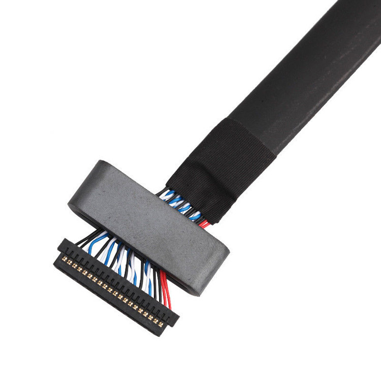 Сборка кабеля LVDS от JAE FI-S20S до FI-X30HL, с откидом 1,25 мм и номиналом 500ВАК