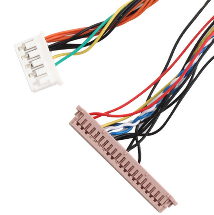 ISO14001 Lvds Lcd кабельная сборка 20453-230T до PH2.0 PHR-6P 1255H-2