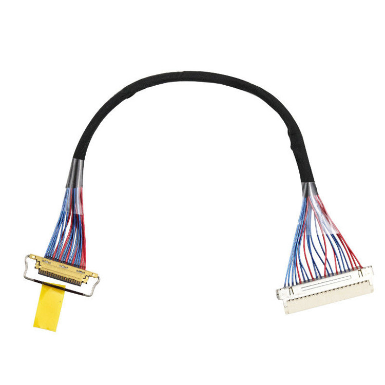 0.5mm Pitch 20453-220t-03 Lvds Кабельная сборка Df19g-20s До I-Pex ISO14001