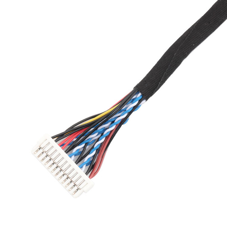 длина сборки кабеля 24pin MOLEX 504186-2400 30pin JAE FI-X30HL LCD LVDS подгоняет