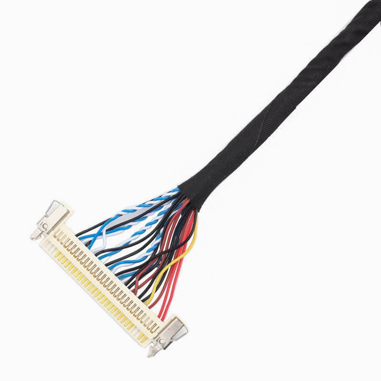 длина сборки кабеля 24pin MOLEX 504186-2400 30pin JAE FI-X30HL LCD LVDS подгоняет