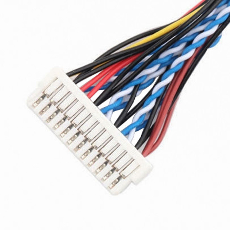 длина сборки кабеля 24pin MOLEX 504186-2400 30pin JAE FI-X30HL LCD LVDS подгоняет
