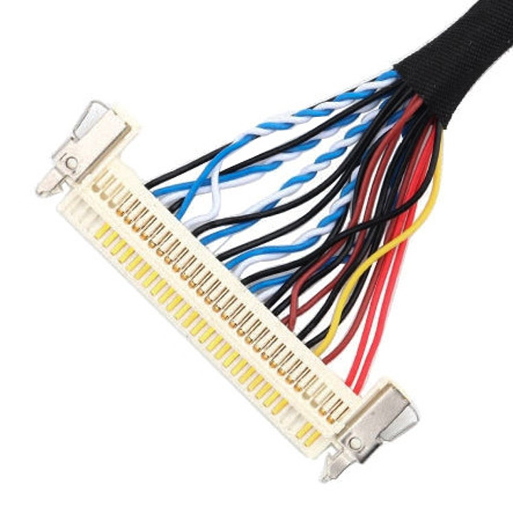 длина сборки кабеля 24pin MOLEX 504186-2400 30pin JAE FI-X30HL LCD LVDS подгоняет