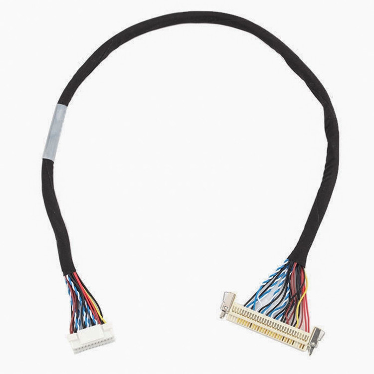 длина сборки кабеля 24pin MOLEX 504186-2400 30pin JAE FI-X30HL LCD LVDS подгоняет