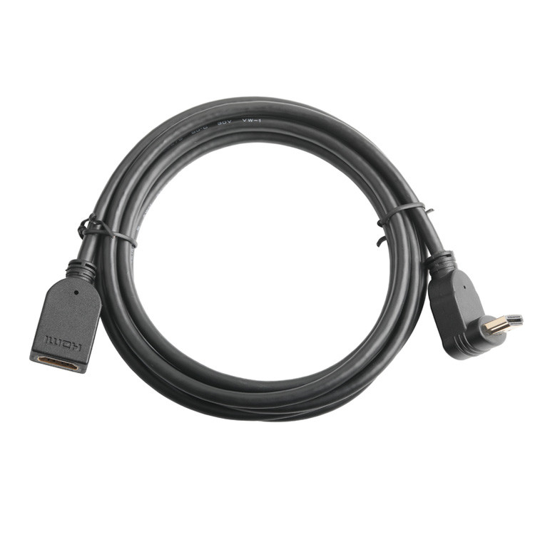 Мужской вертикальный 19pin HDMI-A соединитель сборки к женскому 19pin HDMI LCD кабеля