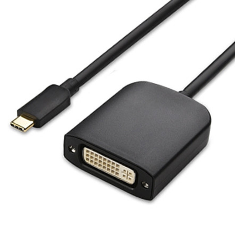 USB Type C Мужчина к Dvi I Женщина адаптер для проекции LCD камеры