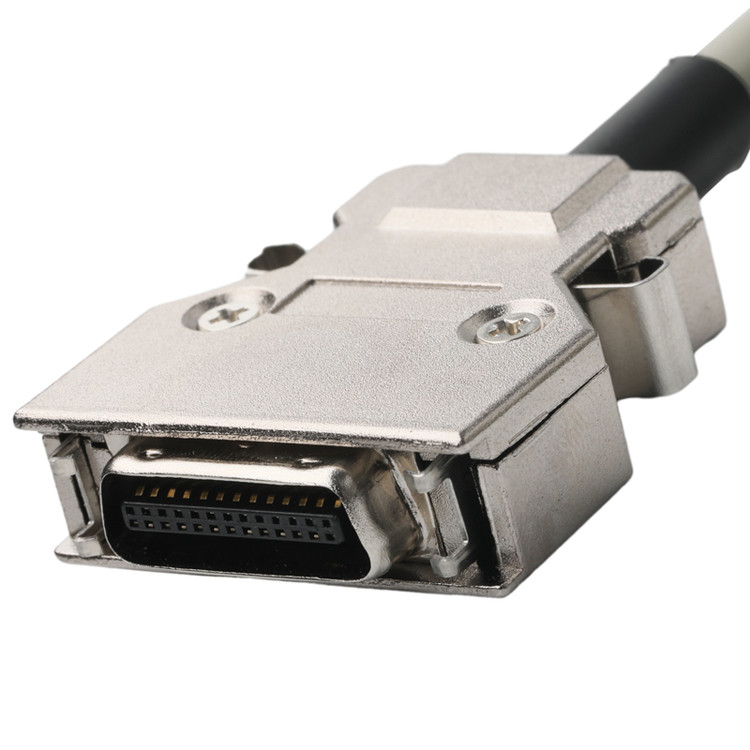 Hd D-Sub к Mdr Сцепление соединителя кабеля 14p*28 Awg Od 7.0mm Beige Pvc Jack