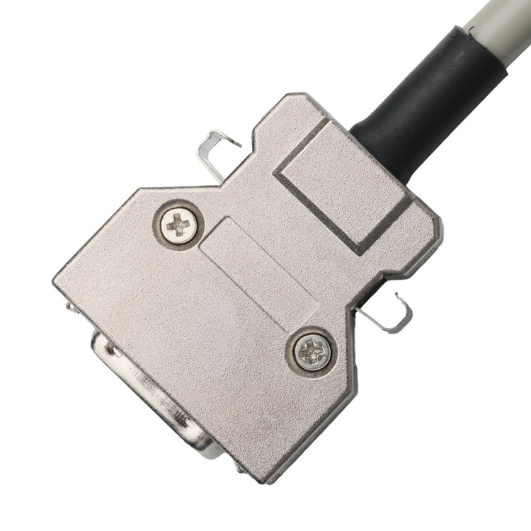 Hd D-Sub к Mdr Сцепление соединителя кабеля 14p*28 Awg Od 7.0mm Beige Pvc Jack