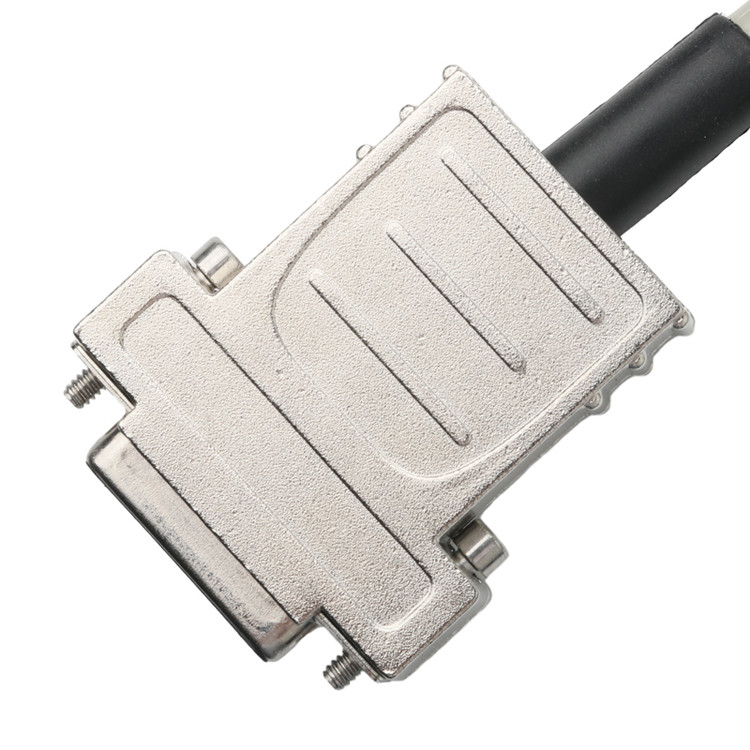 Hd D-Sub к Mdr Сцепление соединителя кабеля 14p*28 Awg Od 7.0mm Beige Pvc Jack