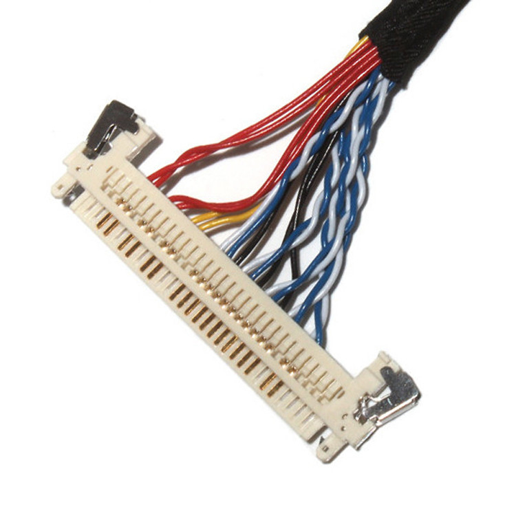 Настройка длины 2,0 мм сверху кабельная сборка Lvds 30 пин IPEX DF11-24DS-2C до FI-X3OHL OEM / ODM